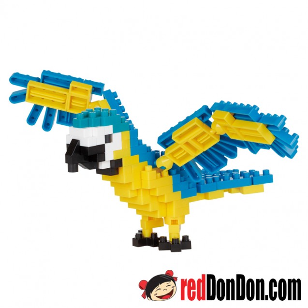 NBC-343 BLUE-AND-YELLOW MACAW 金剛鸚鵡 nanoblock 