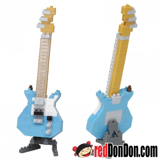 NBC-346 粉彩藍電結他 ELECTRIC GUITAR PASTEL BLUE nanoblock