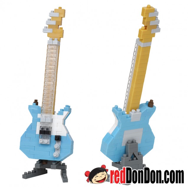 NBC-346 粉彩藍電結他 ELECTRIC GUITAR PASTEL BLUE nanoblock