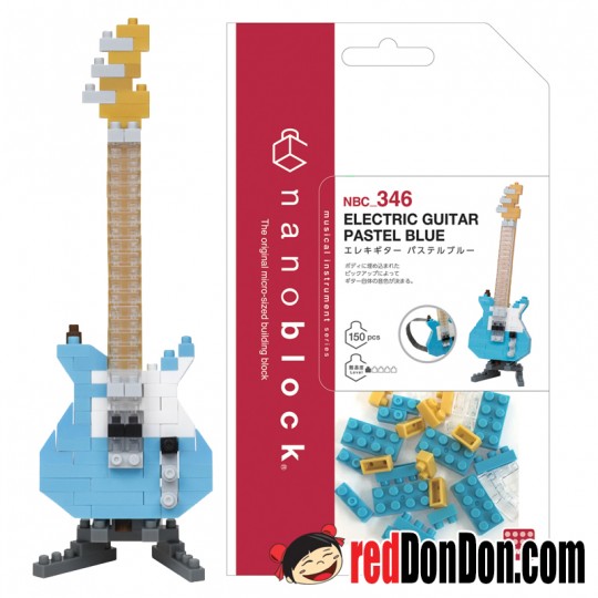 NBC-346 粉彩藍電結他 ELECTRIC GUITAR PASTEL BLUE nanoblock