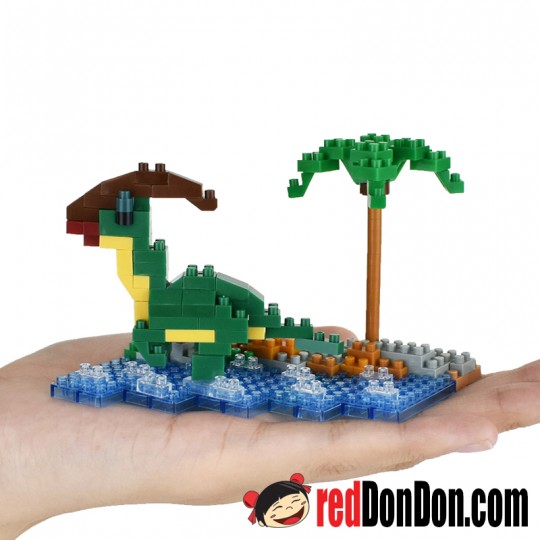 NBC-367 WATERSIDE PARASAUROLOPHUS 水邊尋樂中的副櫛龍 nanoblock