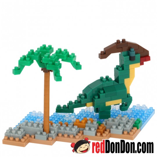 NBC-367 WATERSIDE PARASAUROLOPHUS 水邊尋樂中的副櫛龍 nanoblock