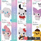 NBCC 177-182 (1套6款) Sanrio HELLO KITTY 吉蒂貓, MY MELODY, KUROMI 可羅米, CINNAMOROLL 玉桂狗, POCHACCO PC狗, POM POM PURIN 布甸狗 nanoblock