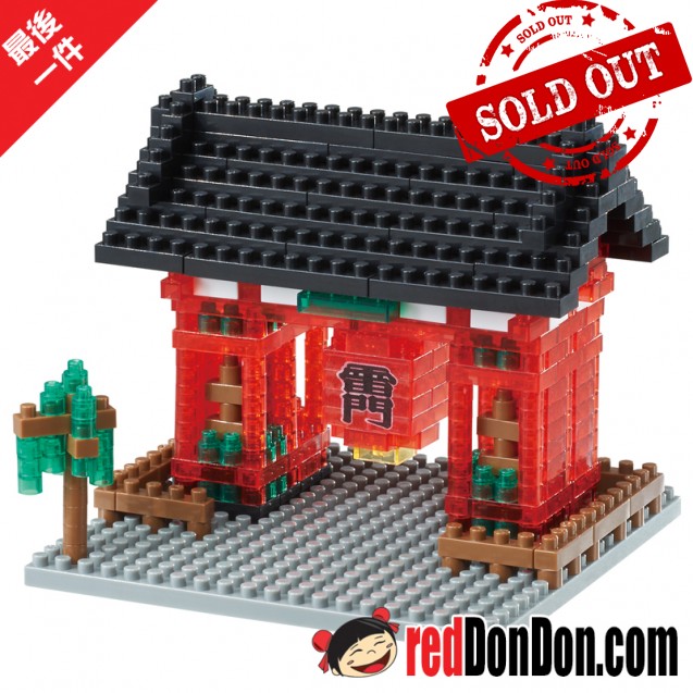 NBH-007R 日本雷門 10週年版 10TH ANNIVERSARY KAMINARIMON CLEAR VER nanoblock
