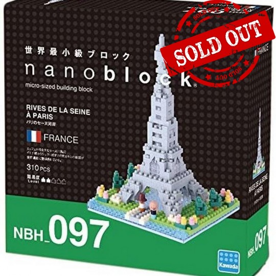 NBH-097 nanoblock RIVES DE LA SEINE A PARIS 艾菲爾鐵塔