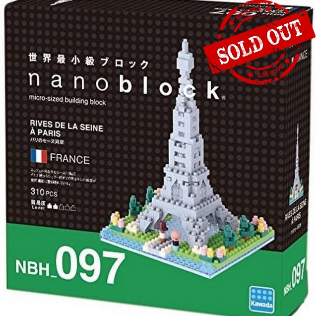 NBH-097 nanoblock RIVES DE LA SEINE A PARIS 艾菲爾鐵塔