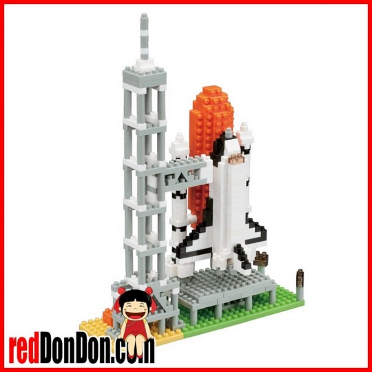NBH-131 nanoblock SPACE SHUTTLE & LAUNCH TOWER  太空穿梭機和發射塔