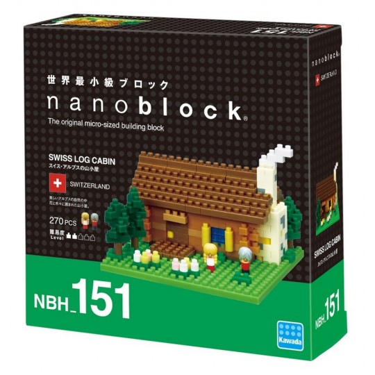 NBH-151 nanoblock SWISS LOG CABIN 瑞士小屋