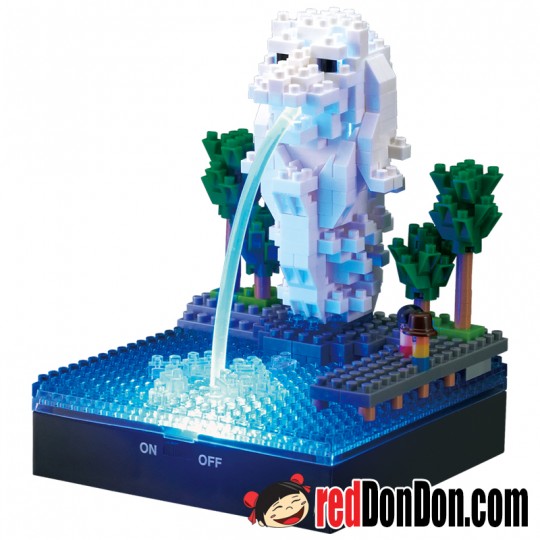 NBH-158 魚尾獅 光纖版 OPTICAL FIBRE LED + MERLION nanoblock