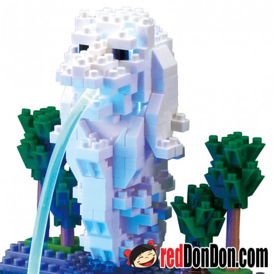 NBH-158 魚尾獅 光纖版 OPTICAL FIBRE LED + MERLION nanoblock