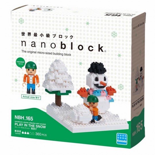 NBH-165 nanoblock PLAY IN THE SNOW 雪中玩耍