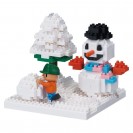 NBH-165 nanoblock PLAY IN THE SNOW 雪中玩耍