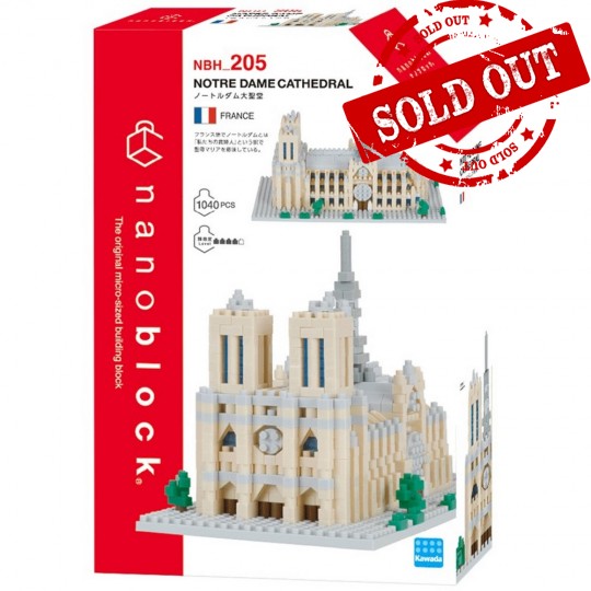 NBH-205 nanoblock 法國‧巴黎聖母院 NOTRE DAME CATHEDRAL