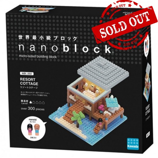 NBI-002 nanoblock 快樂度假屋 RESORT COTTAGE