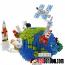 NBM-041 地球與月球 PLANET EARTH & THE MOON nanoblock