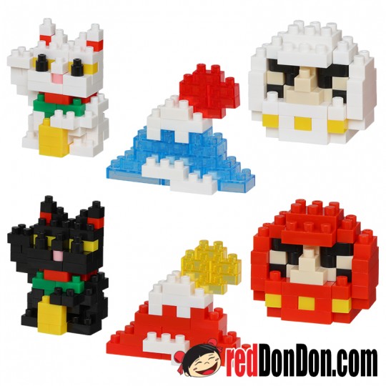 NBMC-50 吉祥飾物 御神籤幸運抽包 (迷你版) mininano Lucky Charm & Omikuji nanoblock (1盒6款)