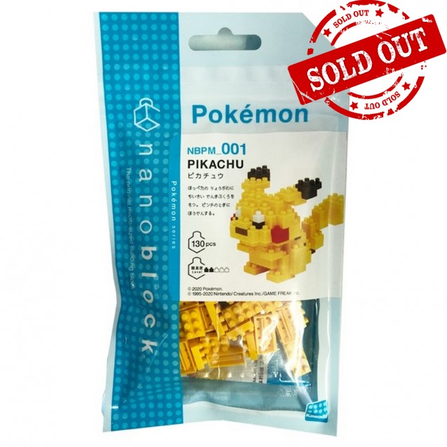 NBPM-001 Pokémon PIKACHU 皮卡丘 nanoblock