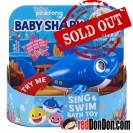 Robo Alive Junior Baby Shark Sing and Swim Bath Toy - Daddy Shark (Blue)