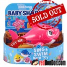Robo Alive Junior Baby Shark Sing and Swim Bath Toy - Mommy Shark (Pink)